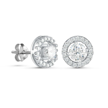 Silver Circle Earrings - Sterling Silver Earrings For Women - Silver Stud Earrings Earrings Brother & Sisters